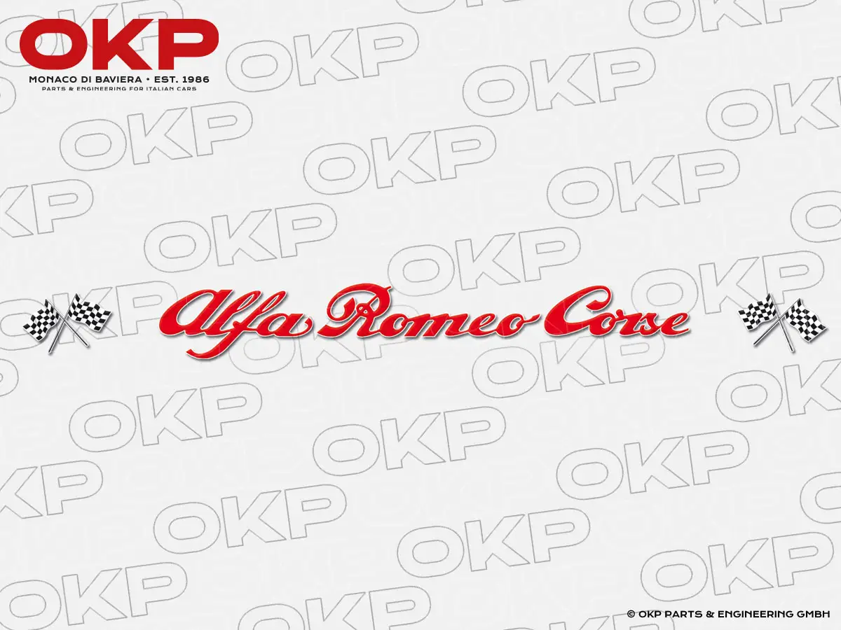 Aufkleber Frontscheibe Alfa Romeo Corse