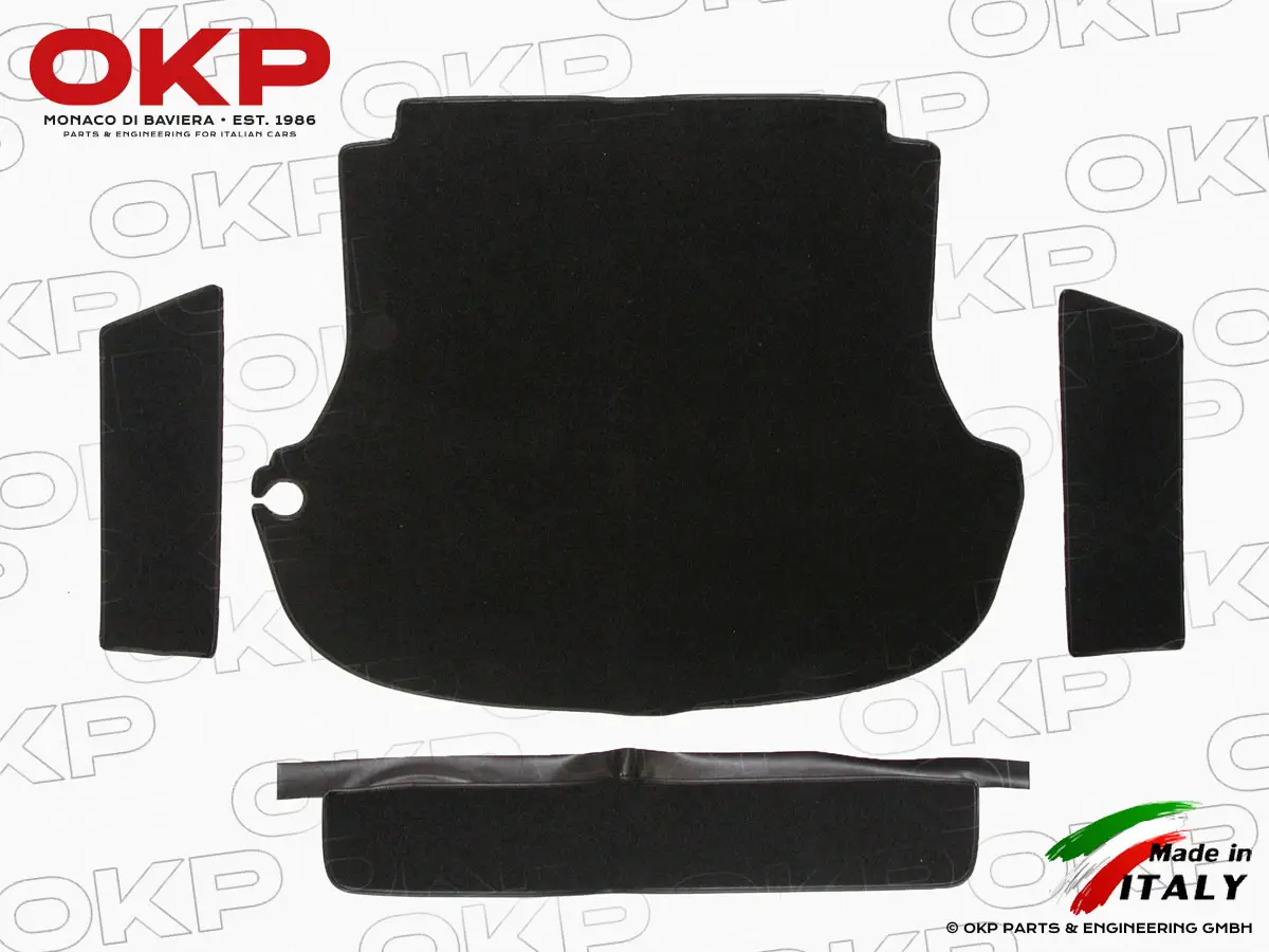 Kofferraumteppich schwarz Deluxe Rundheck Spider