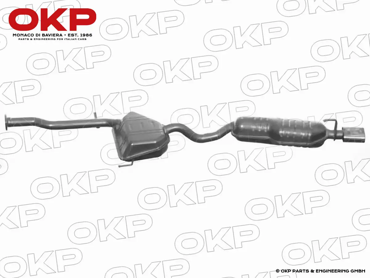 Schalldämpfer mitte + hinten 145 QV 2.0 TS 16V