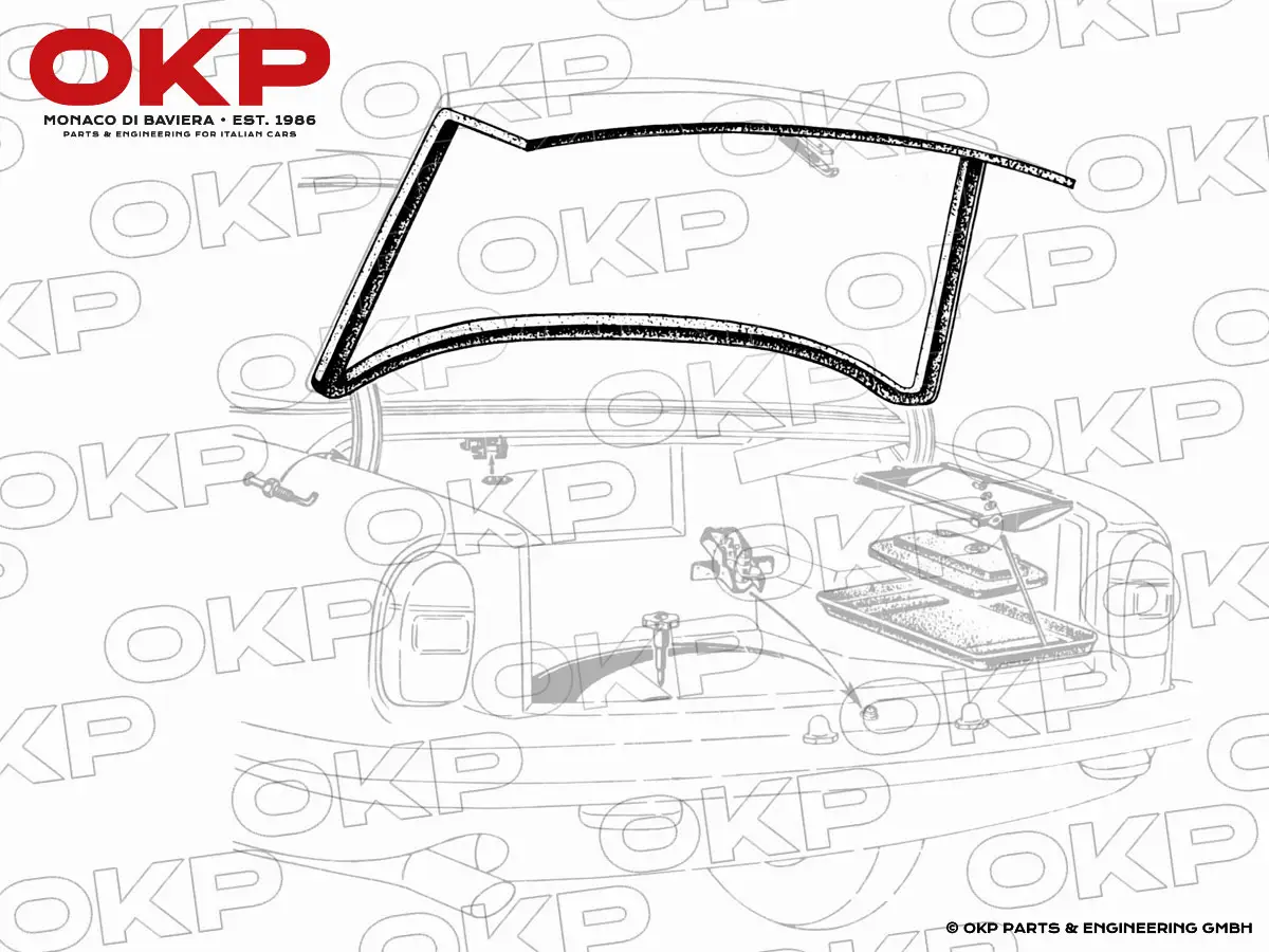 Boot lid rubber seal 2000 / 2600 Sprint