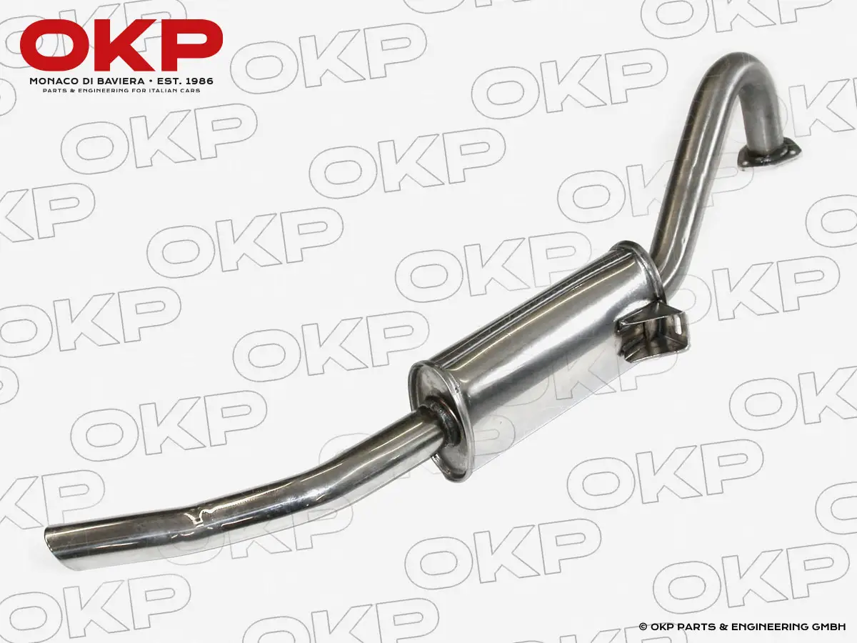 Schalldämpfer hinten EDELSTAHL 1300-2000 Nord