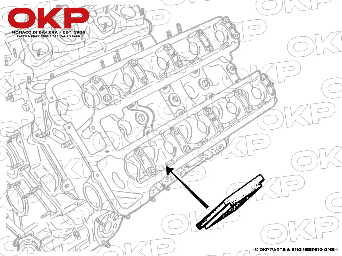 Rubber block for valve cover gasket Montreal