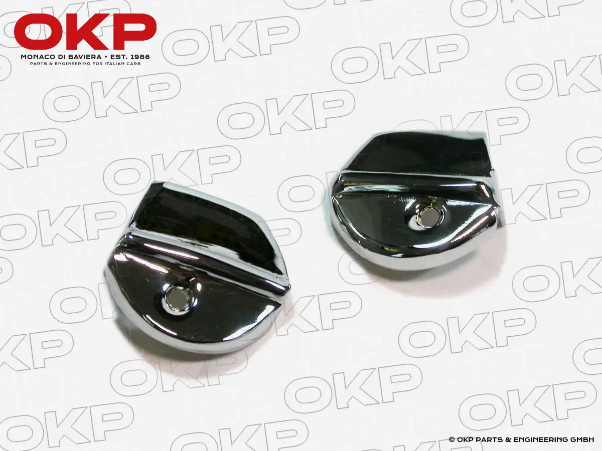 Coppia tappi parabrezza cromati 750 Giulietta Spider