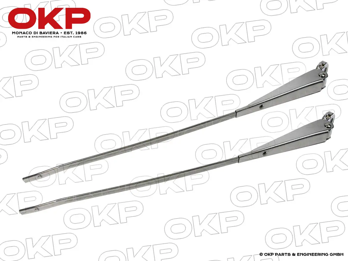 Satz Wischerarme Chrom Spider 1970 - 85 / Junior Zagato