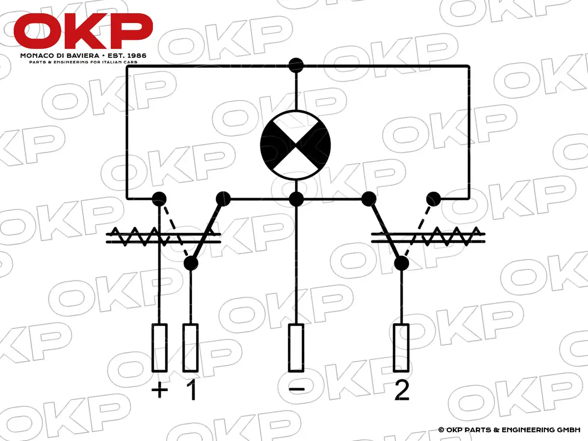 Electric side window switch Spider USA + GTV6 / Ferrari