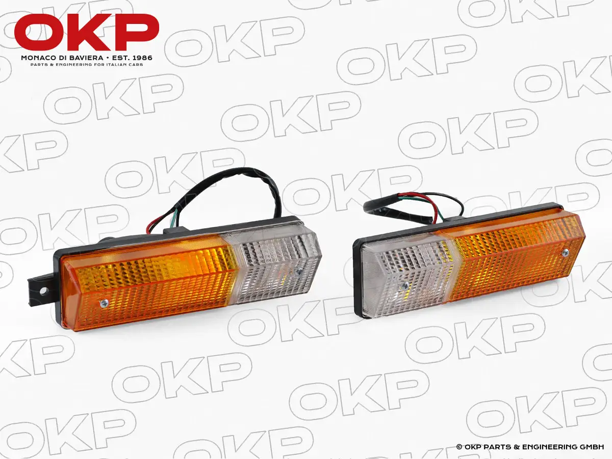 Satz Blinkleuchten vor. 308 / Lambo weiss/orange