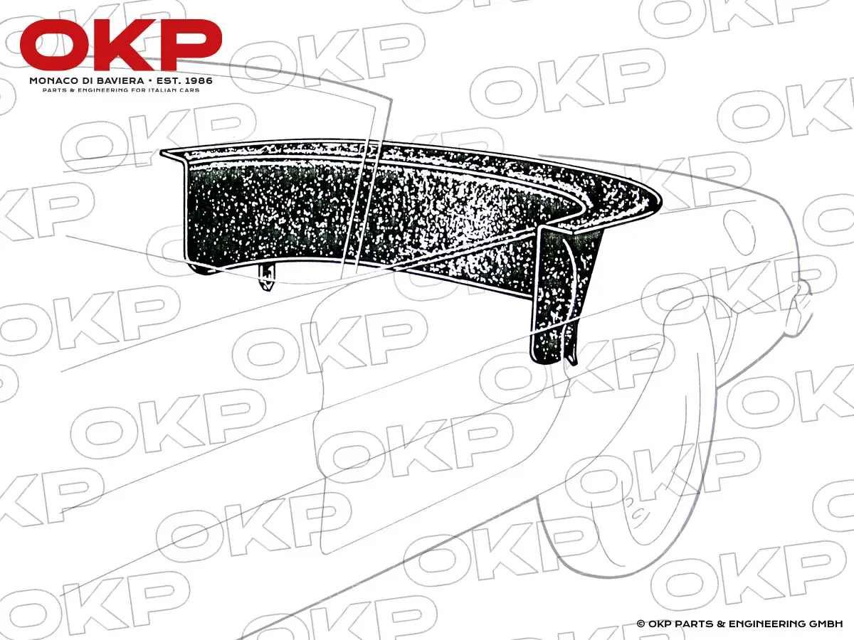 Persenning schwarz Fastback Spider Bj. 70 - 77