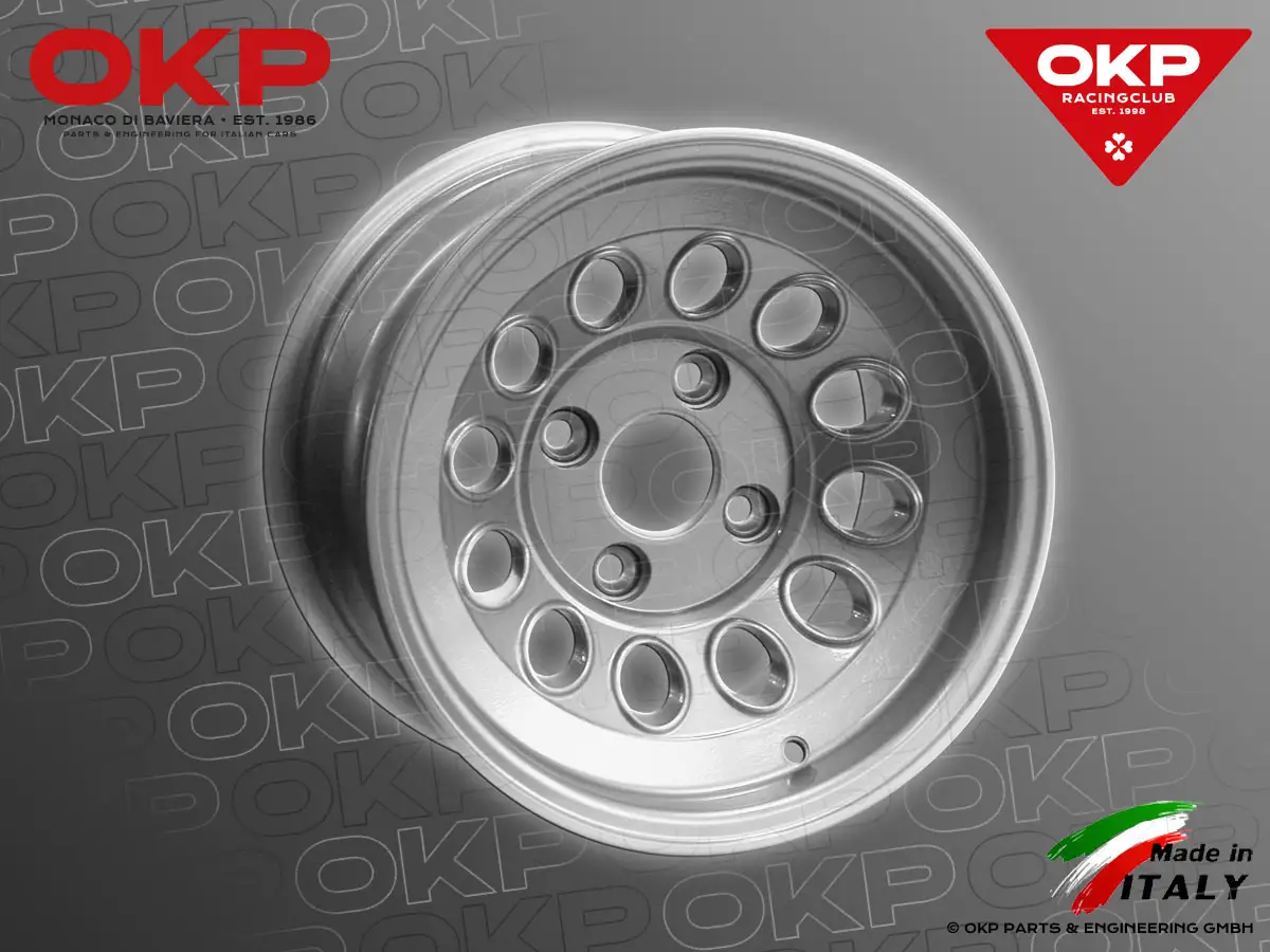 Alufelge GTAm Design 8x13 silber (ohne TÜV) 5,20 KG