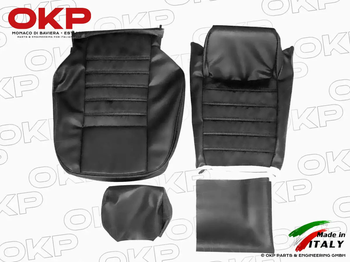Selleria sedile Duetto 90 - 93 cuoio nero / Alcantara