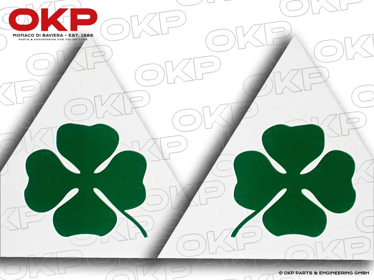 Set sticker clover leaf Corse left & right (15cm)