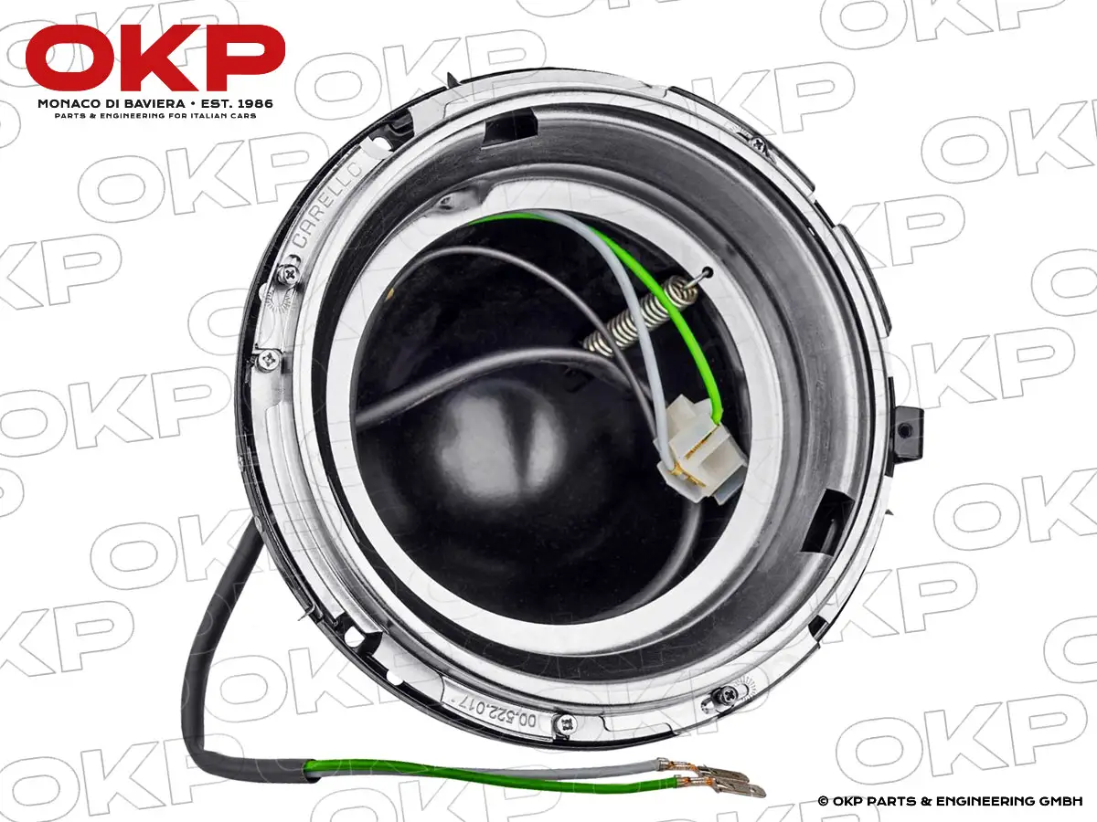 Scheinwerfertopf 7 Zoll Metall Alfa Romeo / Ferrari / usw.