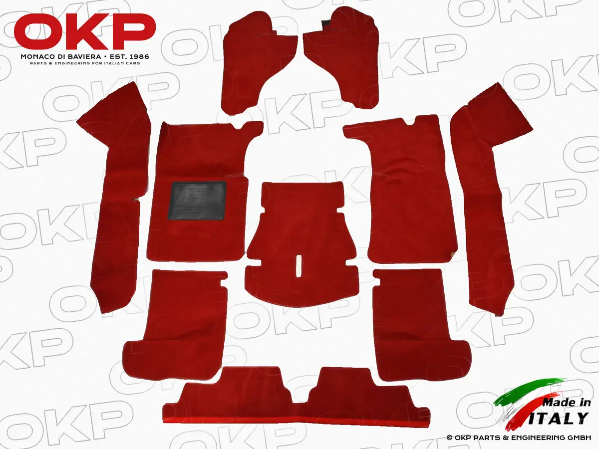 Jeu de moquettes rouge Velours Deluxe Spider 2000 QV
