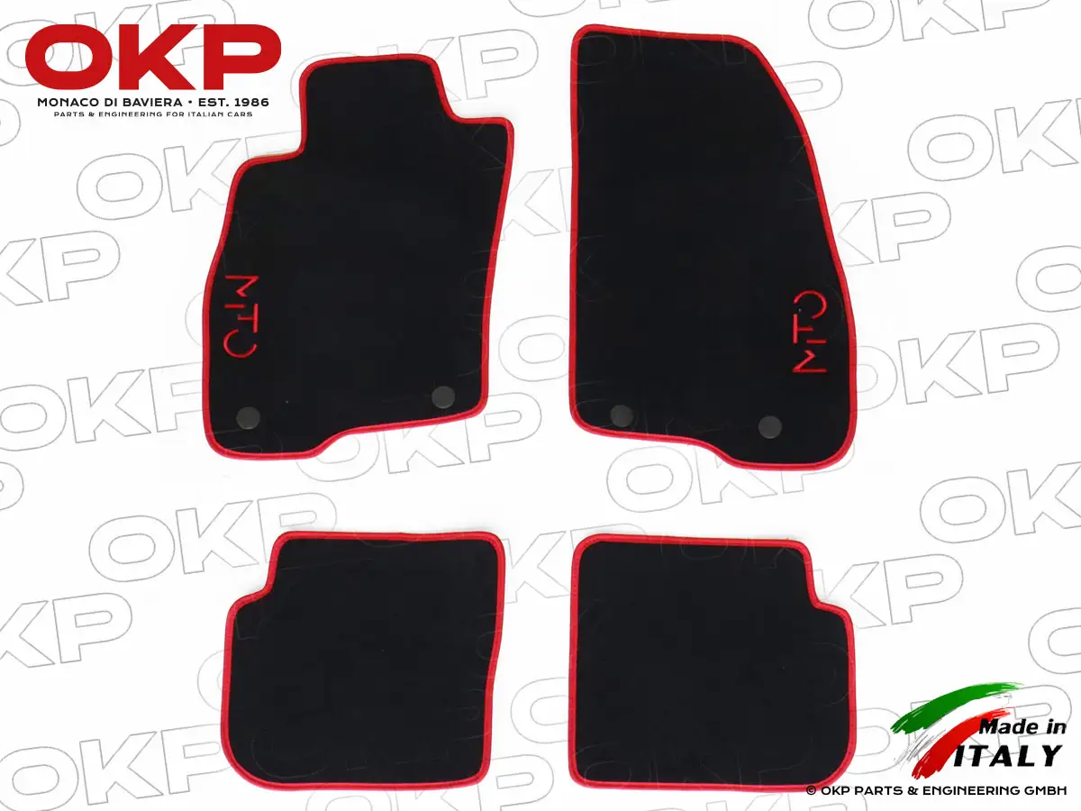 Set floor mats black Velours Mito 2008-18