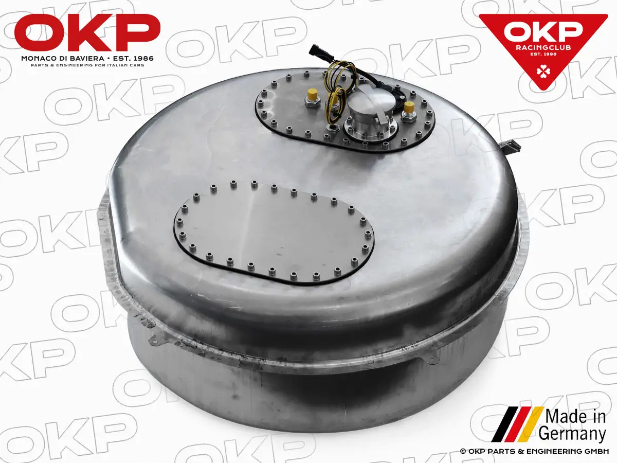 Aluminium Benzintank 70 Liter Racing konvex 105 / 115