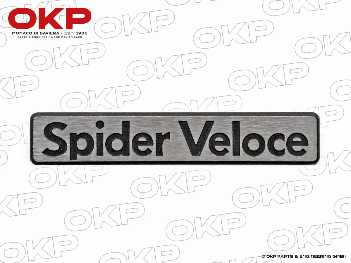Schriftzug Spider Veloce 190mm Spider 83 - 89