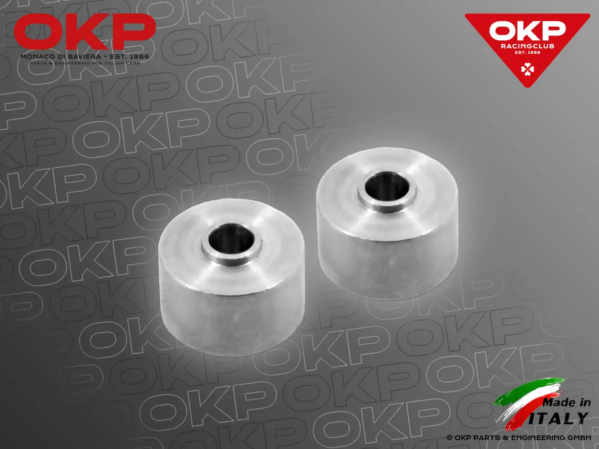 Satz (2) Racing Buchsen Zugstrebe Alu Nord / Montreal