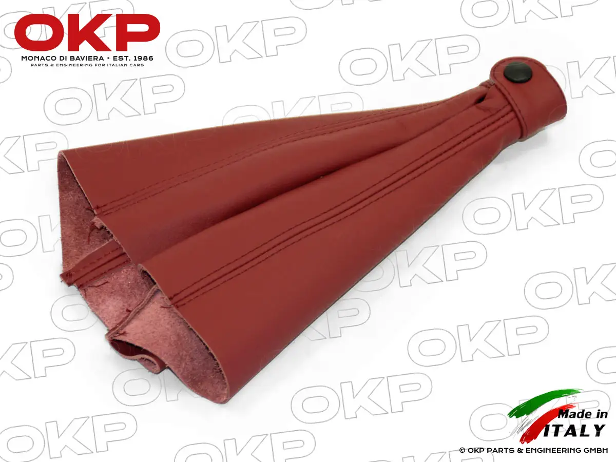 Gear lever gaiter leather  bordeaux Spider 85 - 93