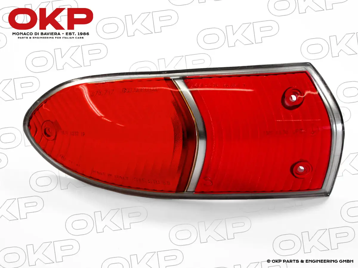 Rücklichtglas Rundheck Spider rot / rot USA links