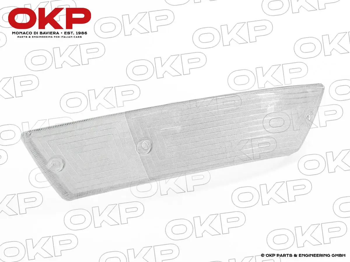 Blinkerglas Fastback Spider vorne links weiß