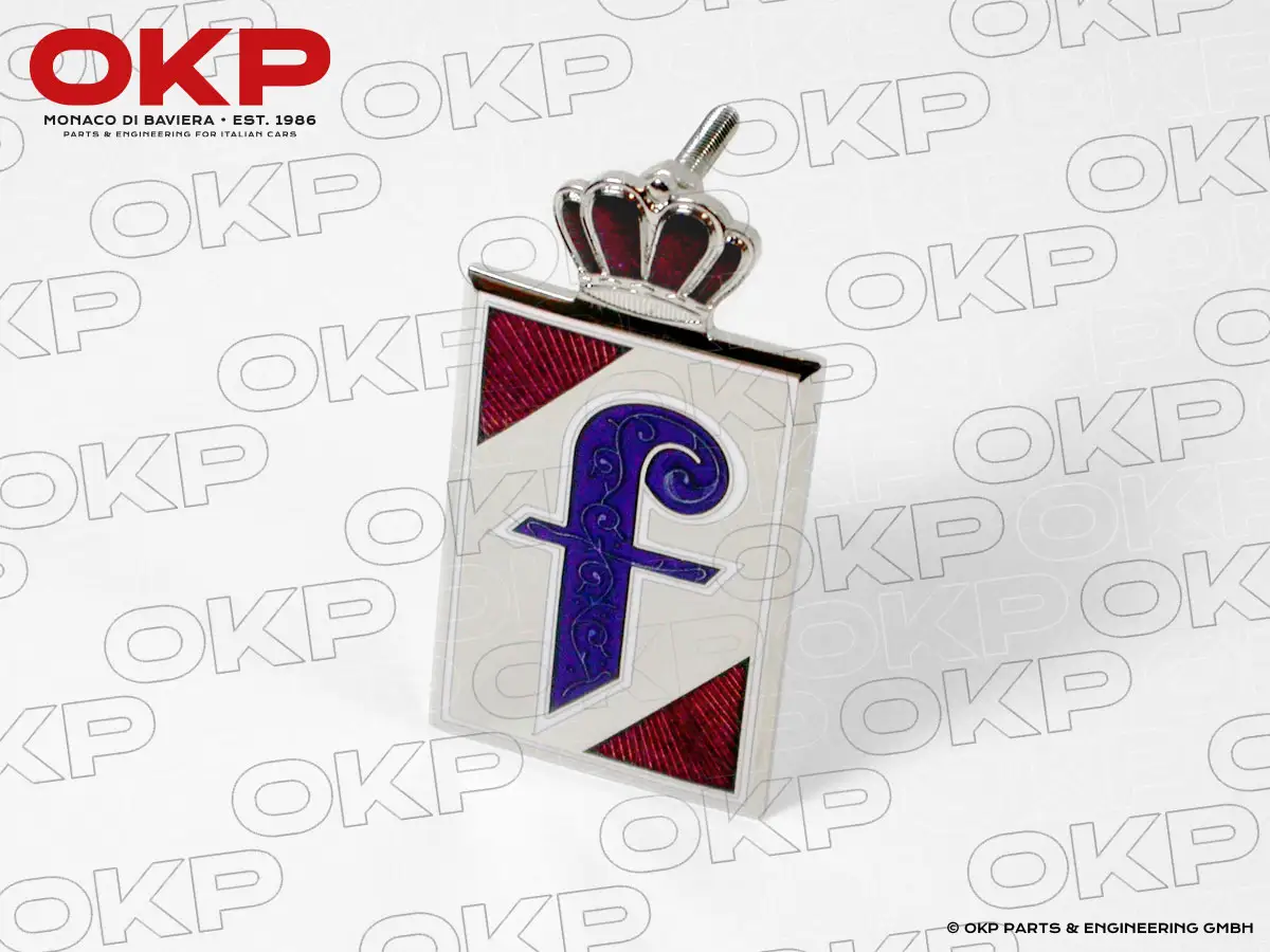 Pininfarina badge Roundtail Spider enamel / Ferrari