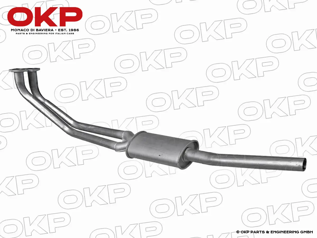 Schalldämpfer vorne 750 / 101 (6 - Loch Flansch)