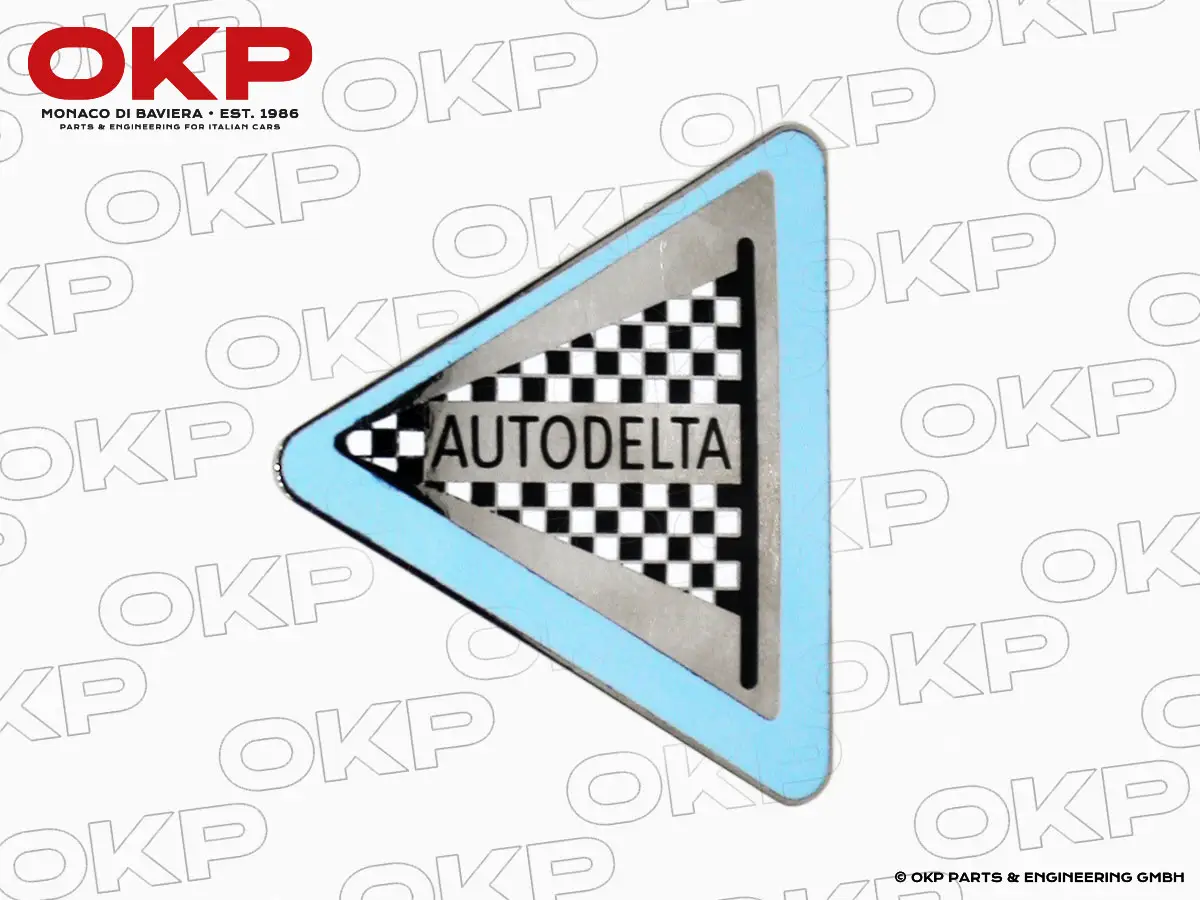 Emblem Autodelta emailliert mit Gewindestiften