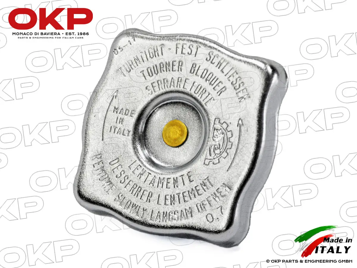 Kühlerdeckel 1300 - 2000 Nord  / A / GL (eckig) 0,70bar