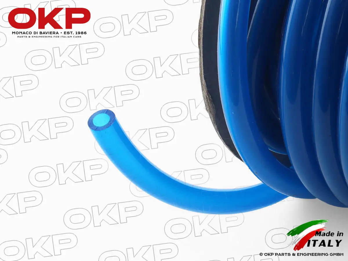 Benzinschlauch 8 x 13mm (p. Meter) transparent blau