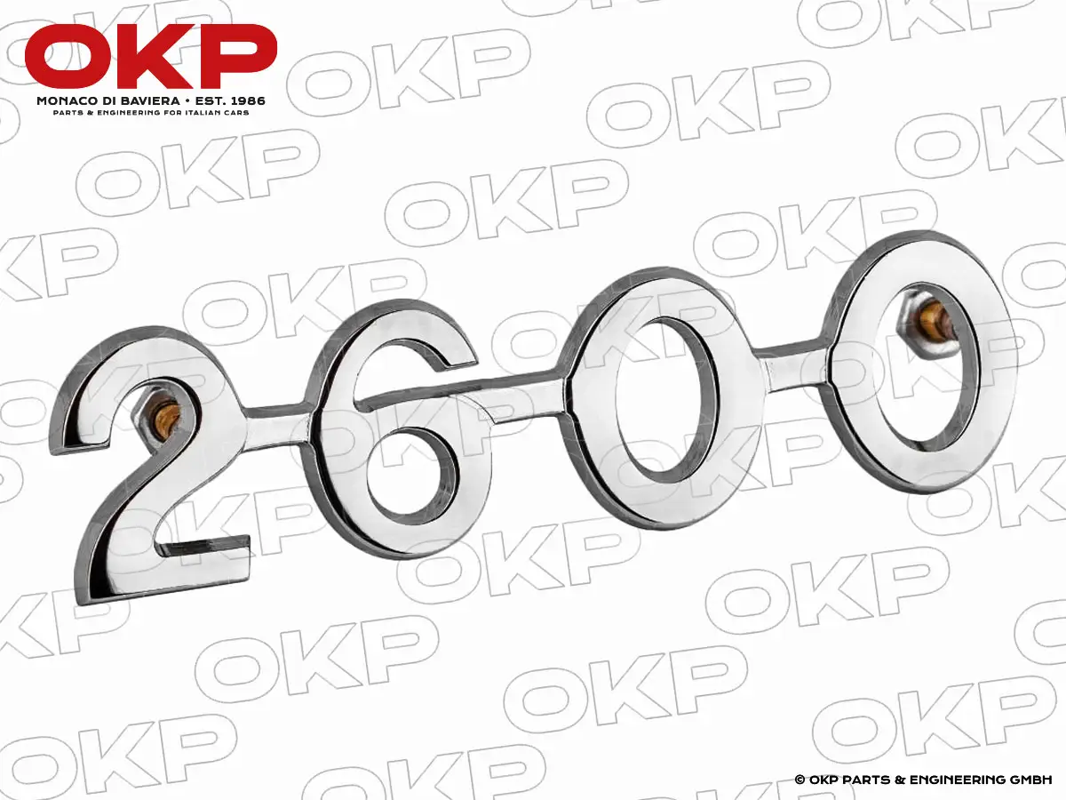Schriftzug 2600 Kofferdeckel 2600 Touring Spider