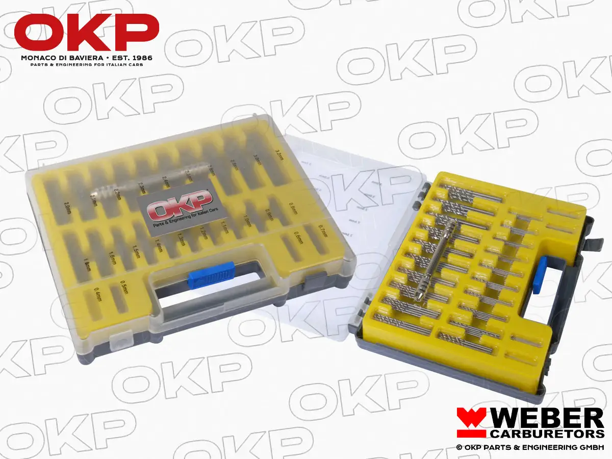 Jet drill set for Weber carburetors and others