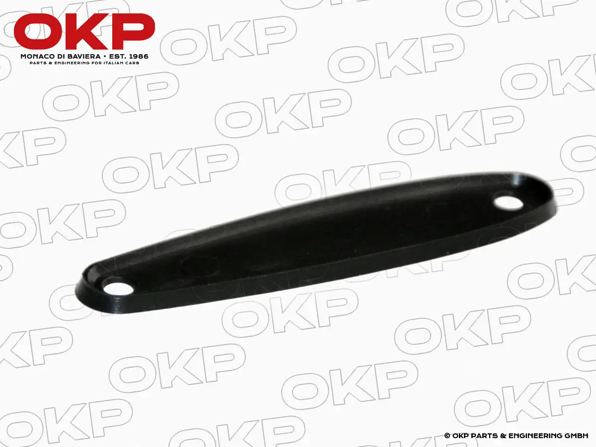 Gummiunterlage Außenspiegel rund chrom mit Alfa Logo