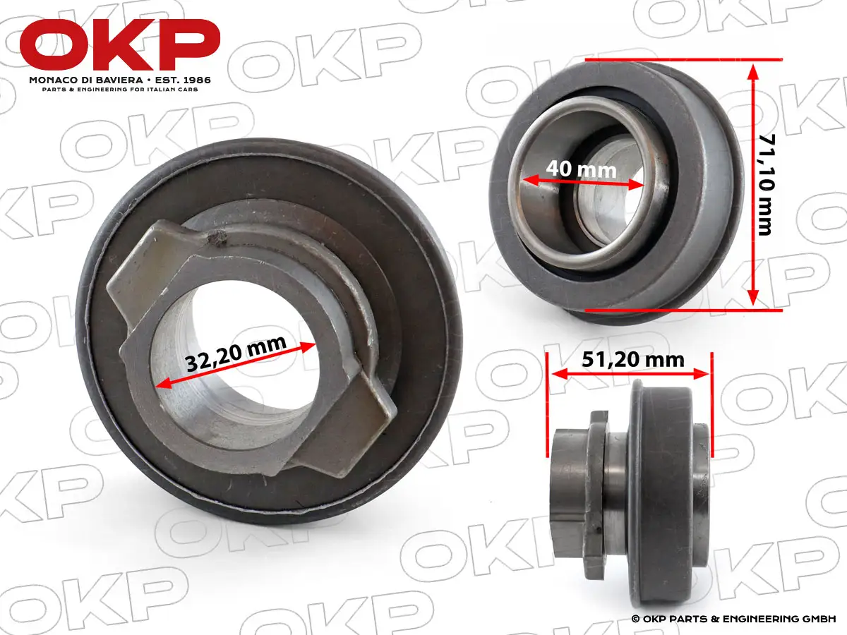 Cuscinetto frizione Fiat Dino 2400 32mm