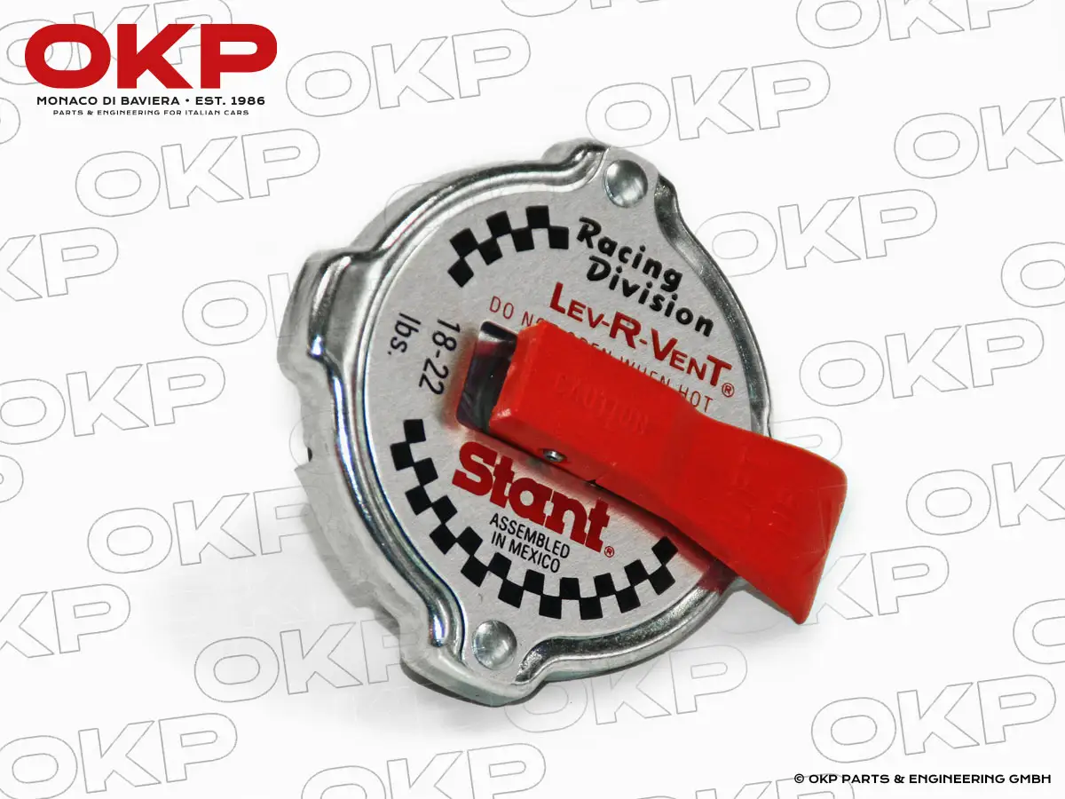 Kühlerdeckel Racing mit Ablassventil 105 / 115 / Alfetta