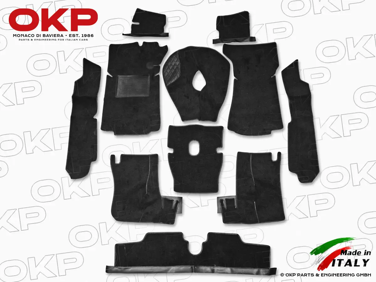 Carpet set black Deluxe Velours Spider 1983 - 89
