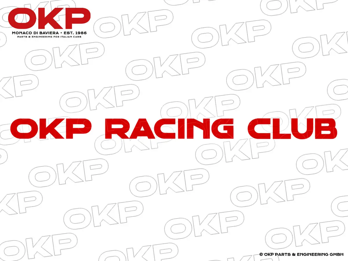 Adesivo OKP Racing Club rosso (30 cm)
