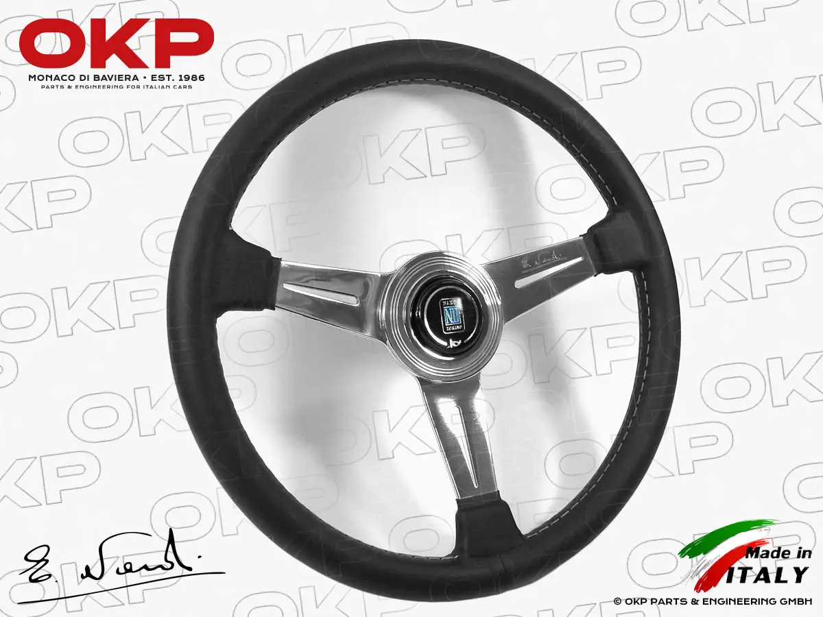 Nardi Classico volante pelle nero polished