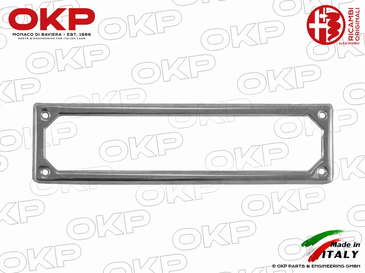 Chromrahmen Kennzeichen vorne Alfa Romeo NOS