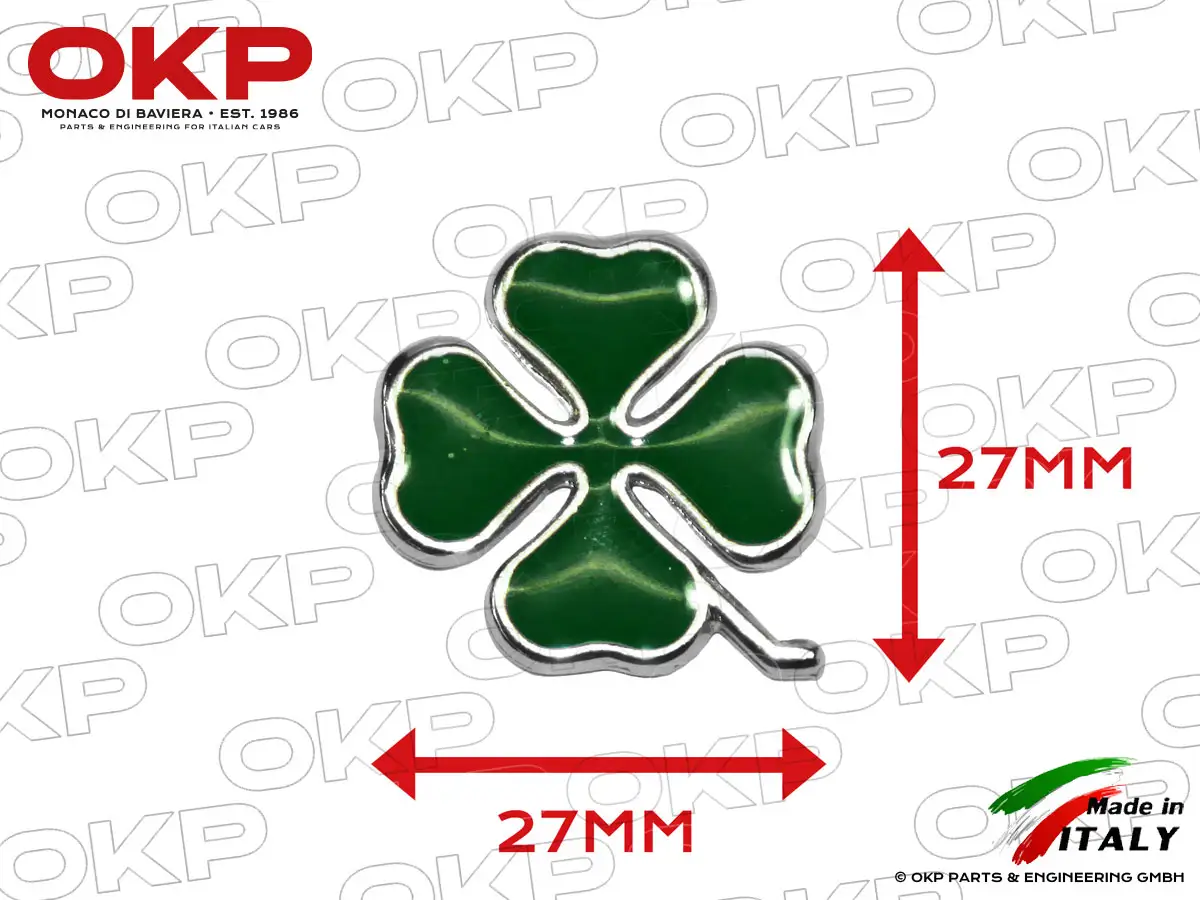 Alfa Romeo Kleeblatt selbstklebend 27 x 27mm