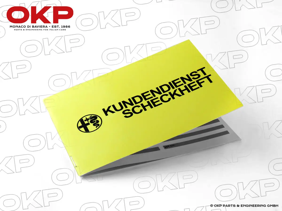 Reprint Alfa Romeo Kundendienst Scheckheft