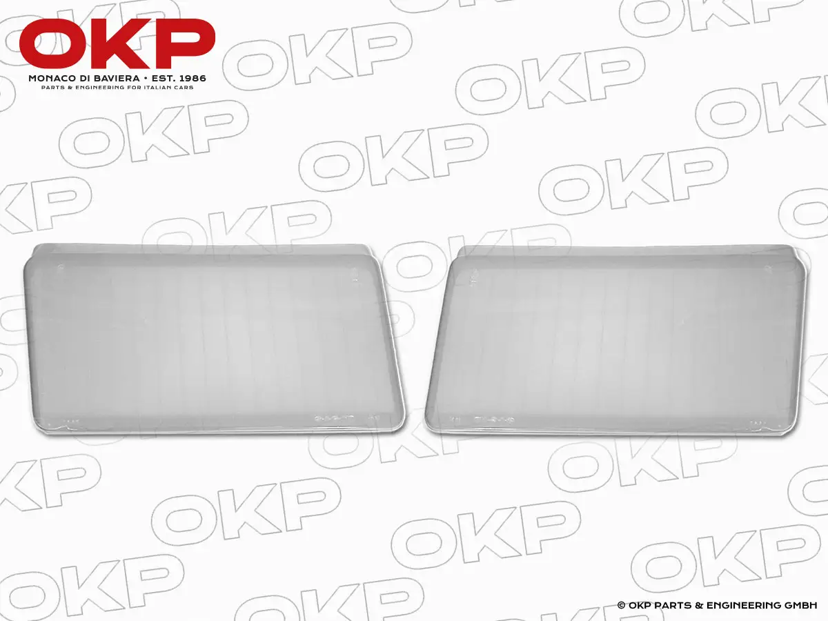 Set turn signal lenses front  F 365 / 512BB white