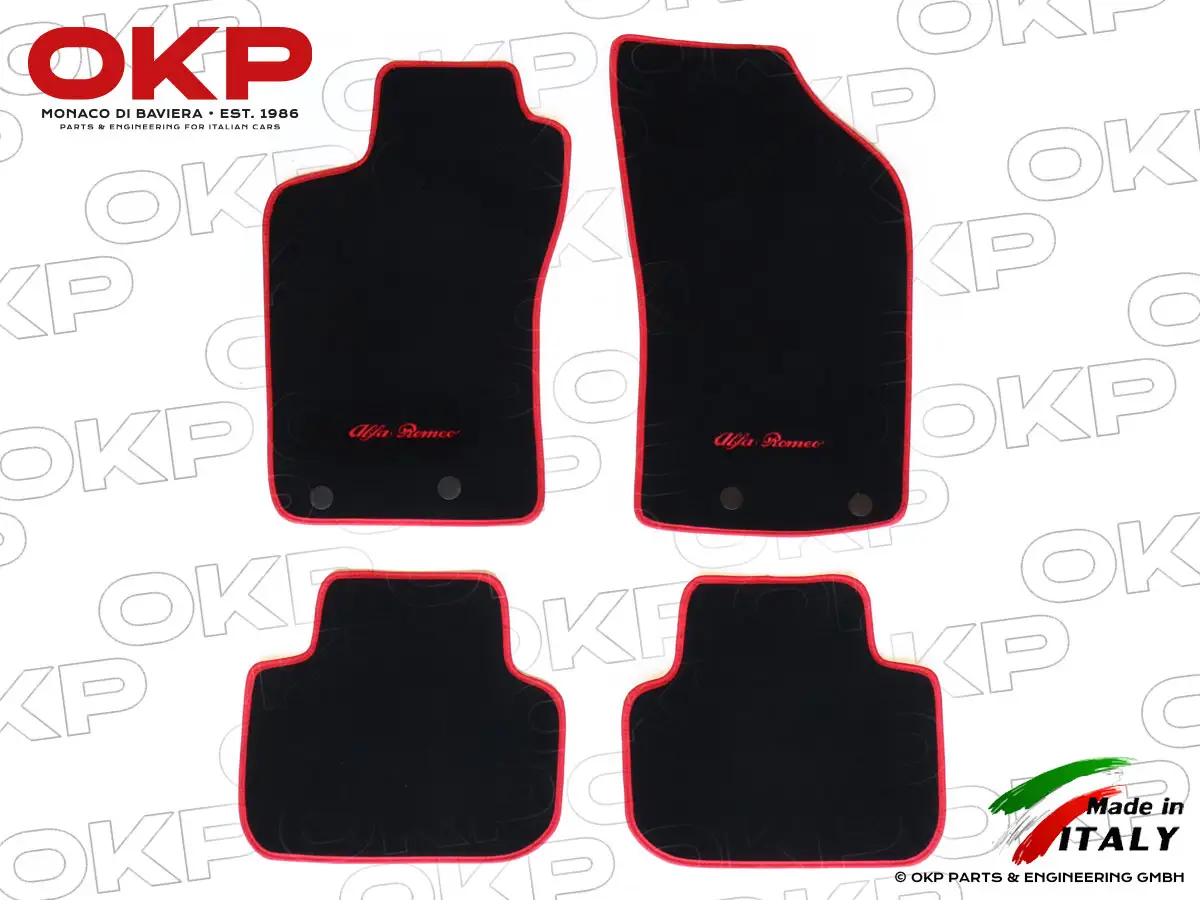 Set floor mats black Velours 147 2000-10