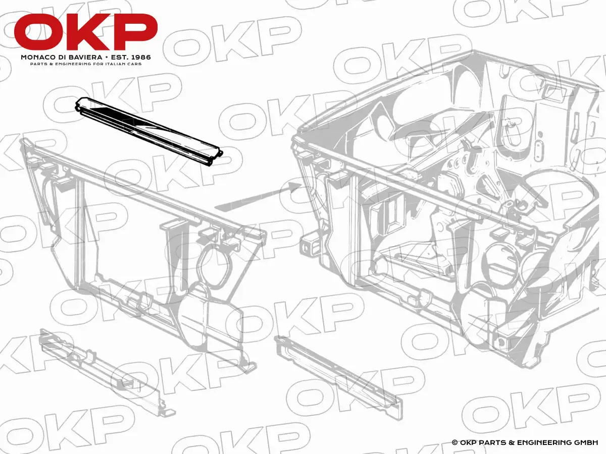 Traverse superieure radiateur 1300 - 2000 Spider