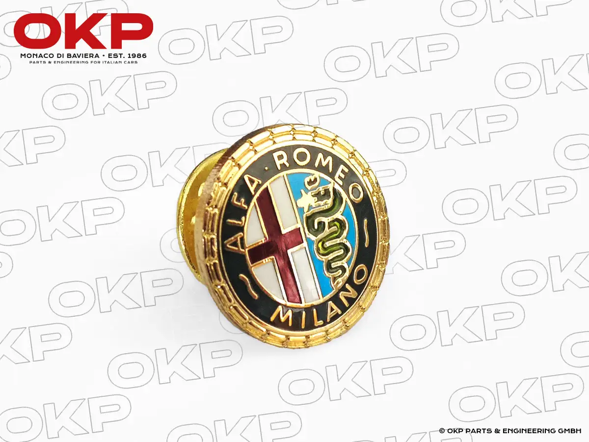 Anstecknadel emailliert Alfa Romeo Milano 15mm