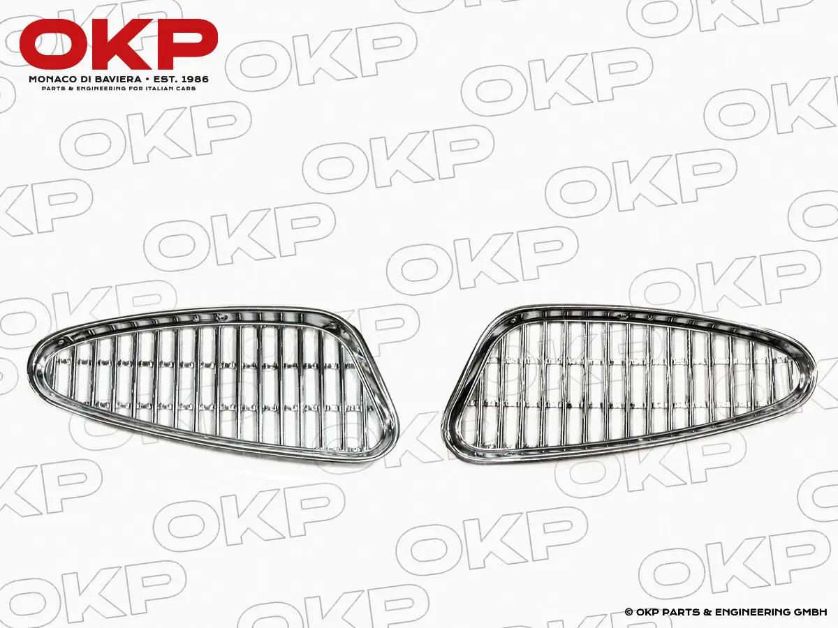 Satz (2) Kühlergitter seitlich ohne Chromsteg Alfa 1900
