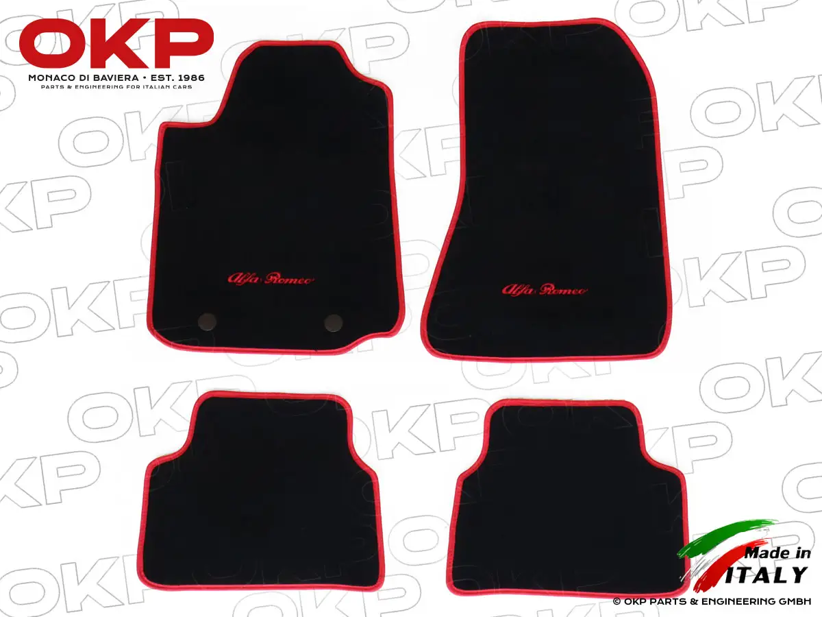 Set floor mats black Velours 159 2005 - 2009