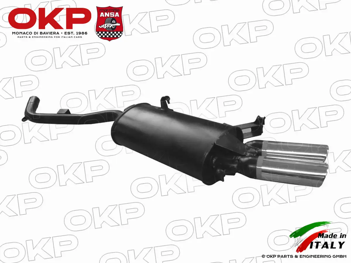 ANSA Schalldämpfer hi. li. Maserati Quattroporte 95 - 01