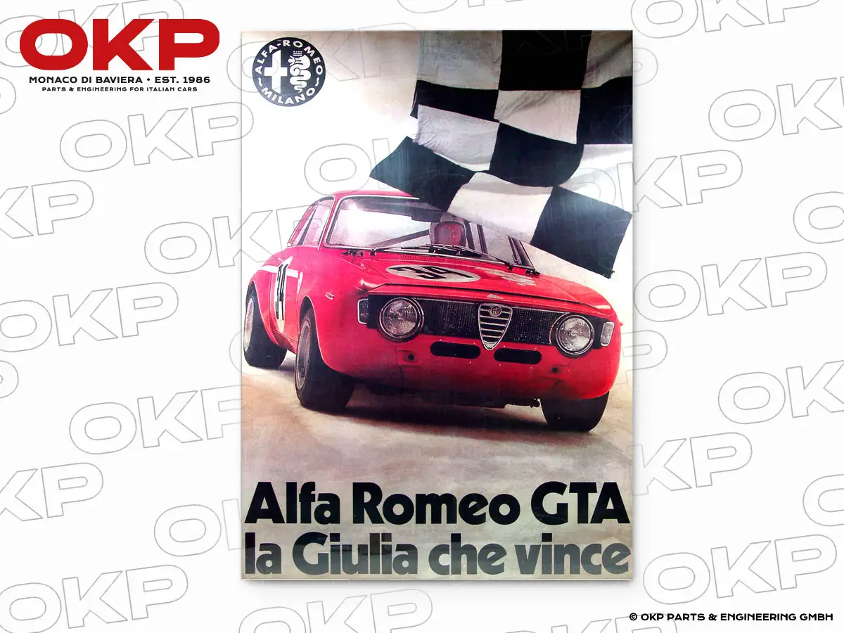 GTA Poster  Alfa Romeo GTA la Giulia che vince