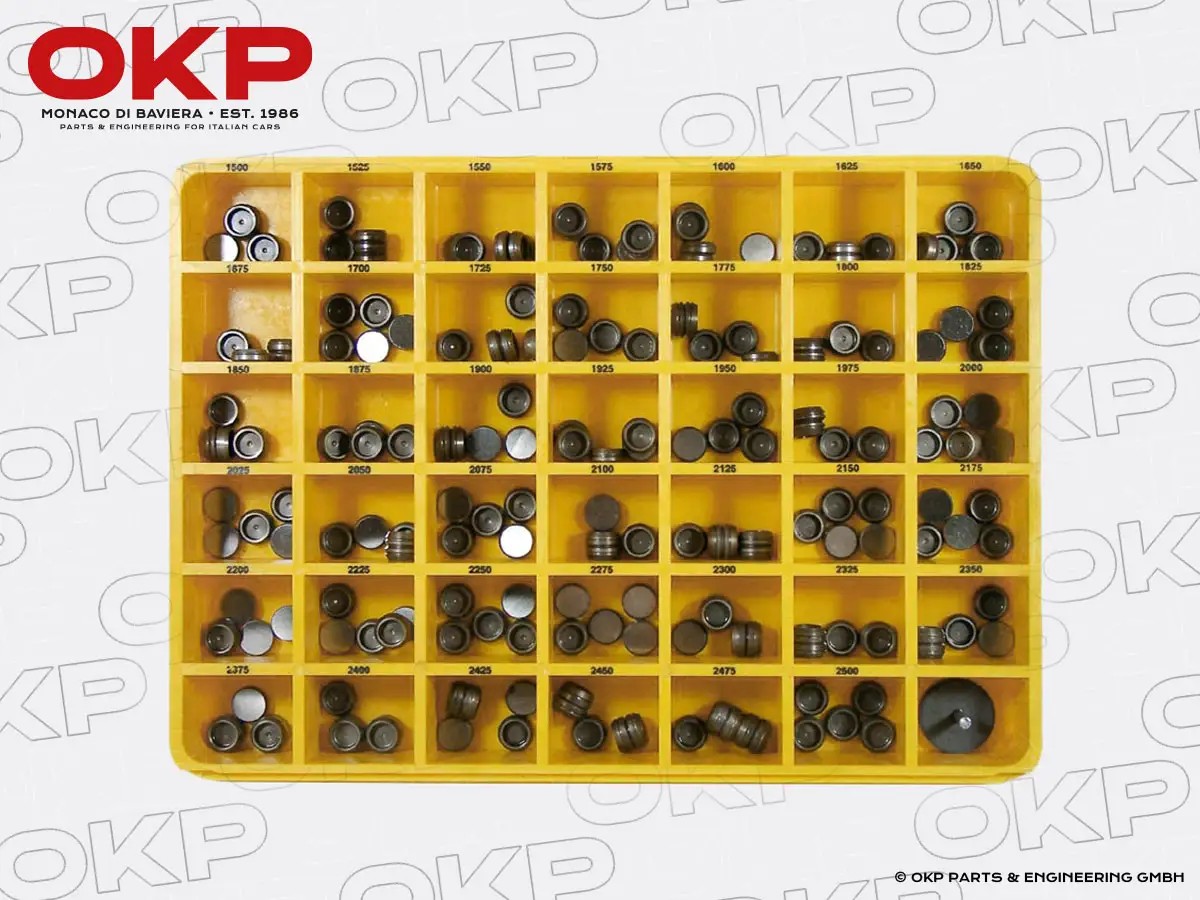 Satz Ventilplättchen (1,500 - 2,500mm) für 9mm Ventile