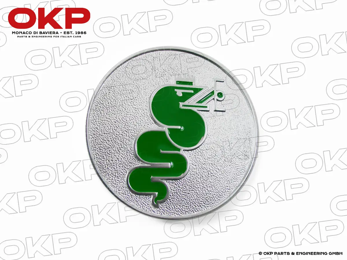 Stemma biscione verde rotondo Bertone GT destro