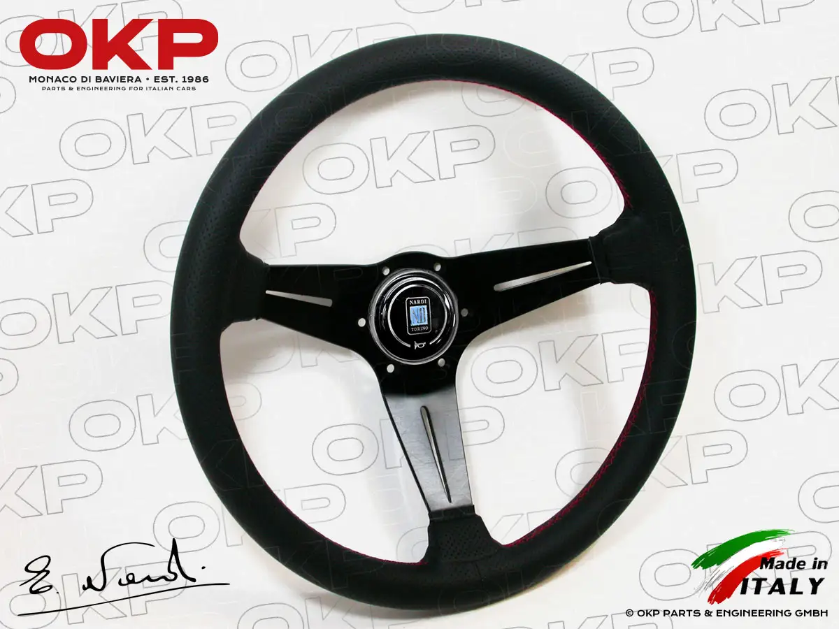 Nardi Leder Lenkrad Deep Corn Rally 350mm perforiert